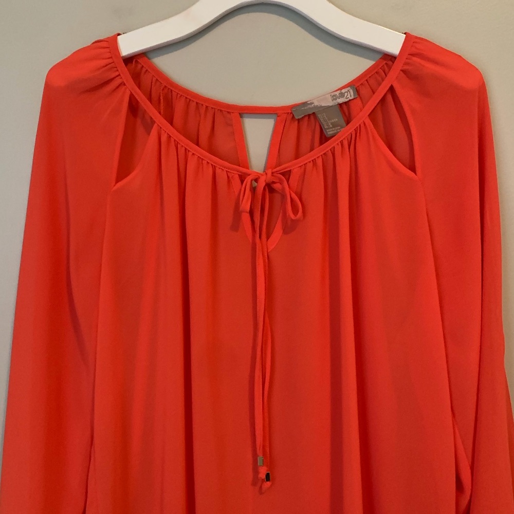 Forever 21 orange size S blouse - Picture 2 of 11